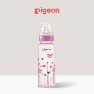 Flexible Slim Neck Nursing Bottle PP 240ml Pink Balloon