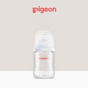 SofTouch™ Wide Neck BPP Nursing Bottle Glass 160ml Logo