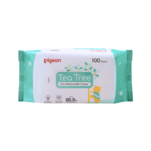Tea Tree Anti-Bacterial Wet Tissues 100 Sheets 2-in-1 Bundle