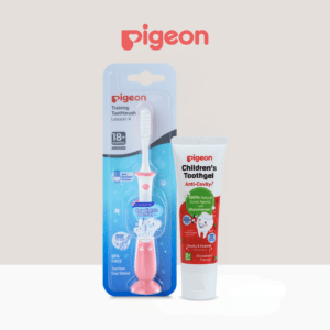 Pink Toothbrush and Strawberry Toothgel Combo