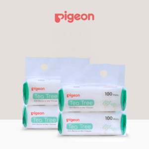 Tea Tree Anti-Bacterial Wet Tissues 100 Sheets 2-in-1 Bundle Twin Pack