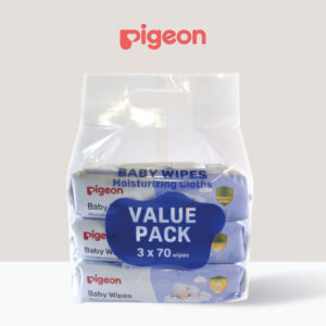 Baby Wipes Moisturizing Cloths 70 Sheets 3 in 1 Bundle